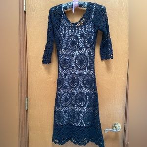 European oasis crocheted dress